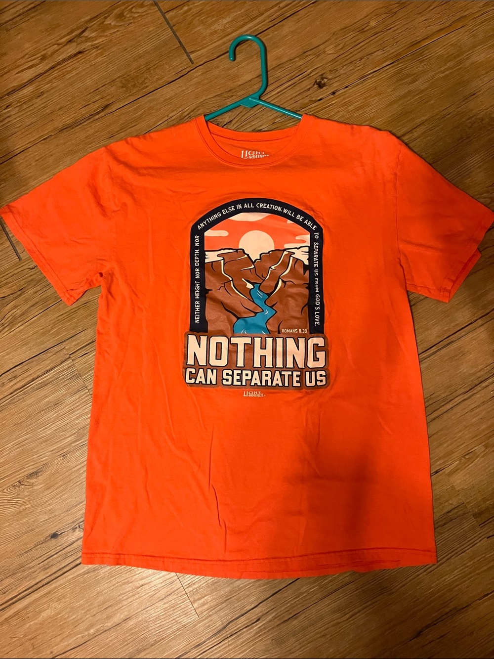 Nothing Can Separate Us Orange Graphic Tee